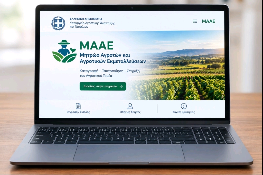 Υποχρεωτική εγγραφή στο ΜΑΑΕ για την υποβολή της Ενιαίας Αίτησης Ενίσχυσης (ΕΑΕ) – Νέες Ψηφιακές Διαδικασίες